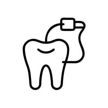 recommend clip art: Dental floss icon
