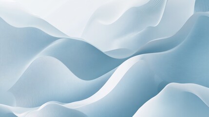 Fototapeta premium Abstract light blue wavy background.