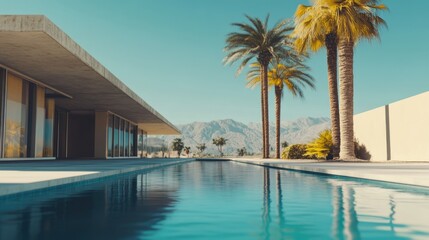 Fototapeta premium Elegant Desert Oasis