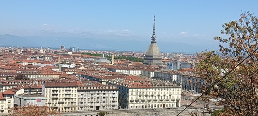 Obraz premium panorama of Turin city, Italy