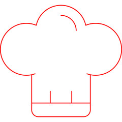 Cook Hat icon single vector illustration