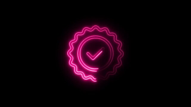neon Settings icon vector isolated on white background, Settings sign , filled dark symbol on black background.