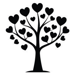 Fototapeta premium Tree with heart like valentine