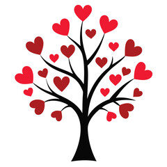 Fototapeta premium Tree with heart like valentine