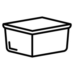 plastic containers single icon