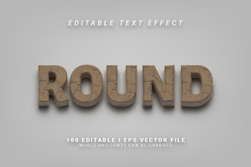Round Editable Text Effect