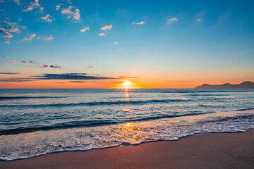 Fototapeta premium sunset on the beach