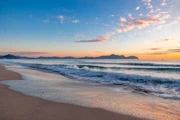Fototapeta premium sunset on the beach