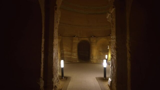 The Camerano caves (also called "underground city of Camerano") are an underground complex in the Marche region of Italy