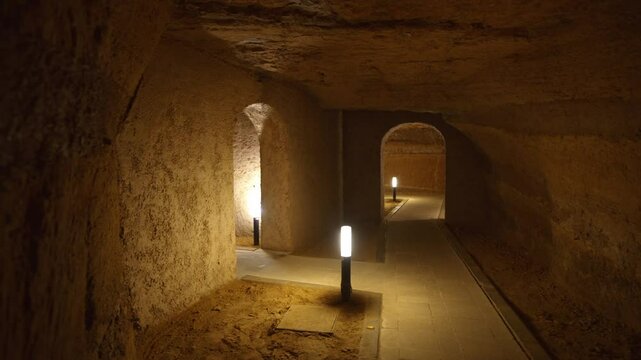 The Camerano caves (also called "underground city of Camerano") are an underground complex in the Marche region of Italy