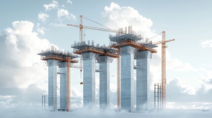 Modern Bridge Construction: A Stunning Architectural Marvel in Progress