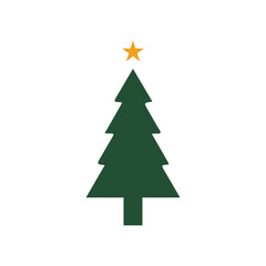 Obraz premium The image shows black silhouettes of Christmas trees 