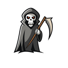 grim reaper isolated on transparent background