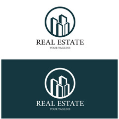 Obraz premium simple real estate logo design,building,skyscraper,property business,apartment,architecture vector