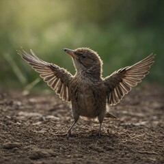 Fototapeta premium red winged blackbird