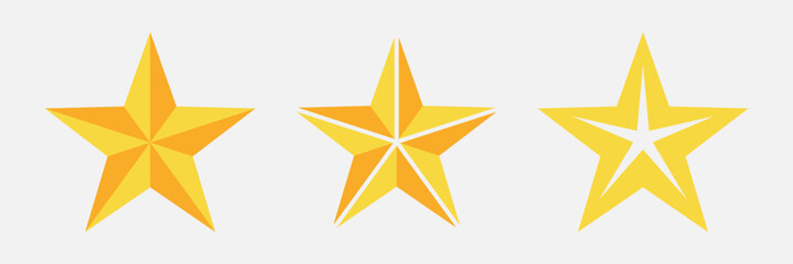 Stars variations medal, winner vector icon design