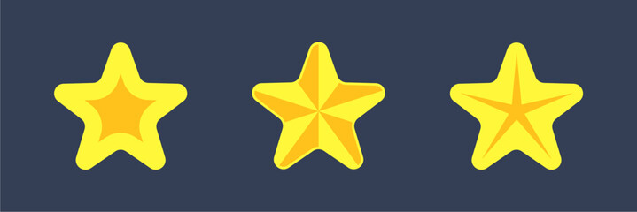 Stars variations medal rounded, winner vector icon design