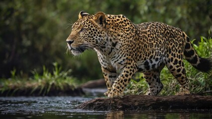 Fototapeta premium The Stalking Leopard