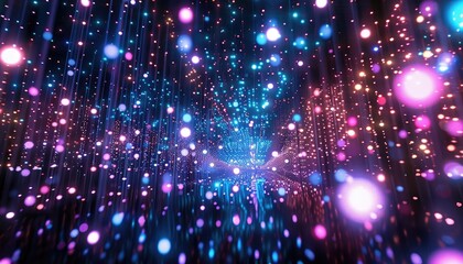 Obraz premium Abstract Colorful Lights Bokeh Background Image