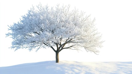 Obraz premium snow covered tree