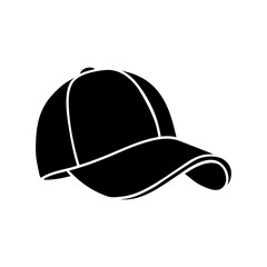 Baseball cap icon vector. Baseball illustration sign. Headdress symbol or logo.