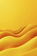 Fototapeta premium Dynamic flow design, bright yellow background, streamlined efficiency concept