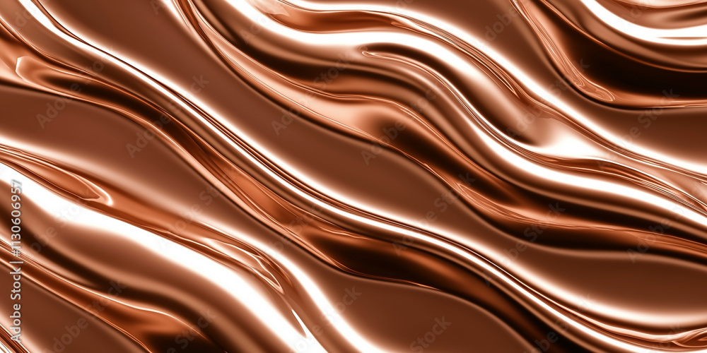 Aufkleber smooth copper texture with flowing, wavy patterns creating metallic sheen