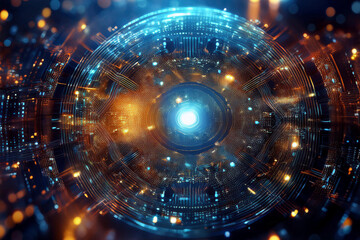 Obraz premium inteligencia artificial, ciberseguridad, datos, redes, inalámbrico, telecomunicaciones, protección, internet, IA