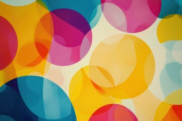 Obraz premium Colorful Geometric Shapes in Pastel Tones