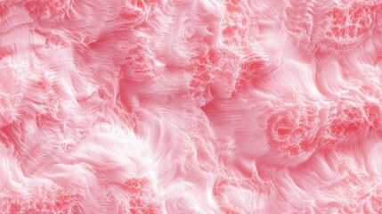 Fototapeta premium Soft Pink Fur Texture Background - Abstract Swirling Design