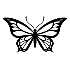 Obraz premium Butterfly Vector Art, Butterfly Vectors Image, Butterfly silhouettes icon, Simple flat butterfly vector illustration