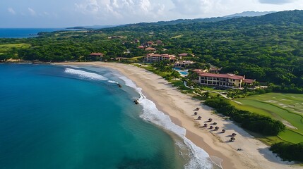 A premier beachfront resort property featuring multiple villas, extensive ocean views, and luxurious amenities for guests 