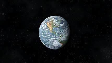 Fototapeta premium Earth Planet Space Globe Universe World Stars Galaxy Cosmos Night Sky Blue Planet