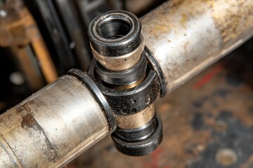 Close-up of Industrial Metal Joint