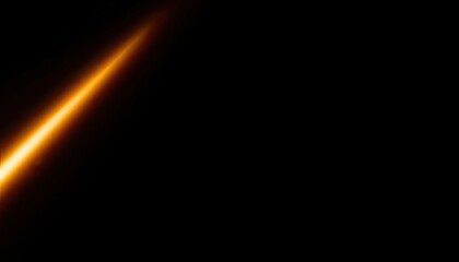 Fototapeta premium Fiery meteor streaking across a black sky with glowing orange trail. Black Wallpaper HD, Wallpaper for PC