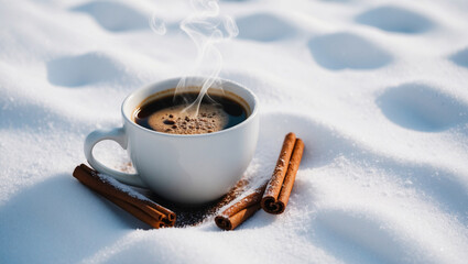 Winter Coffee - A Cup of Warmth in the Snow