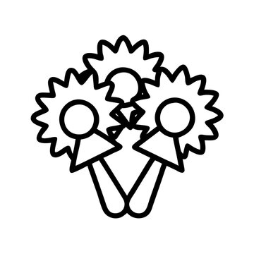 recommend clip art: cheerleading pom poms icon, dance day line art, dance icon - simple black line art icon of cheerleading pom poms, for dance day celebrations. dancer vector art.