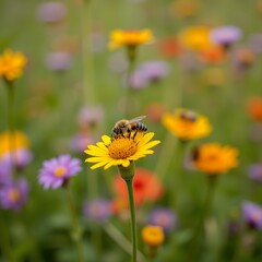 bee on flower