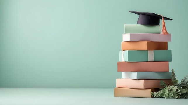 Graduate success celebration graduation ceremony academic achievement indoor setting inspirational view congratulations on accomplishment