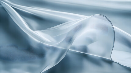 Obraz premium Understanding the Characteristics of a Transparent PLA Bioplastic Sheet: A Canvas for Future Applications