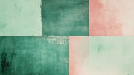 Obraz premium Pastel texture rectangle space element for infographic Template for presentation or background 4 options parts steps or processes concepts with large green areaView from top Flat lay Copyspace