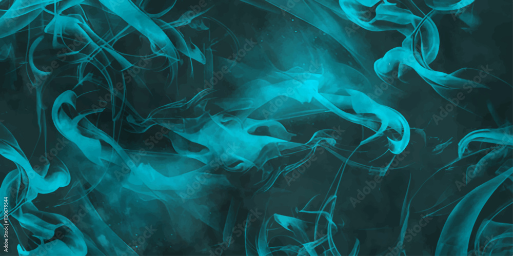 Aufkleber vector colorful psychedelic liquefied. clean blue water ripple. modern and stylist swirl liquid. smo