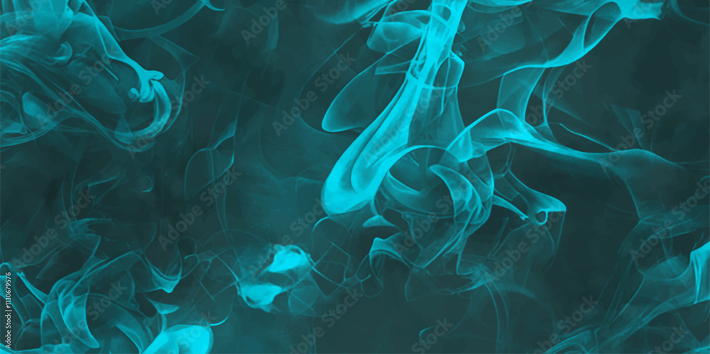 Aufkleber vector colorful psychedelic liquefied. clean blue water ripple. modern and stylist swirl liquid. smo