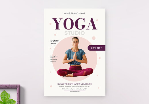 Creative Yoga Flyer Design Template