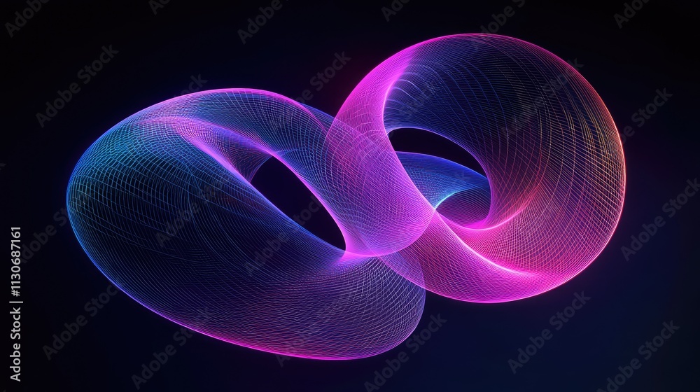 Poster colorful abstract design with fluid waves and dynamic patterns