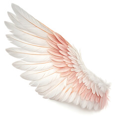 Naklejka premium cupid wings white background