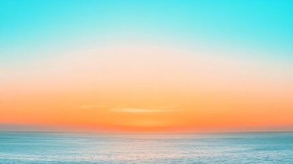 Obraz premium A scenic view of a calm ocean at sunset.