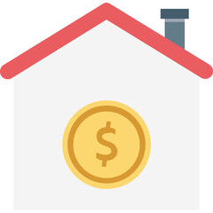 Obraz premium Bank vector icon with an isolated background 