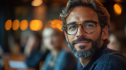 Engaging Teacher at Innovative Seminar Event