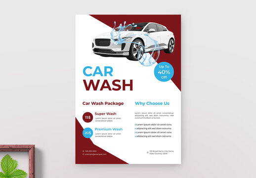 Car Wash Promotion Flyer Design